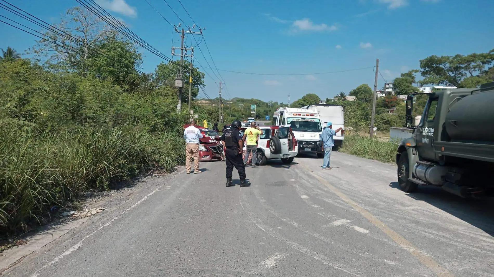 Accidente automovilístico en Tuxpan